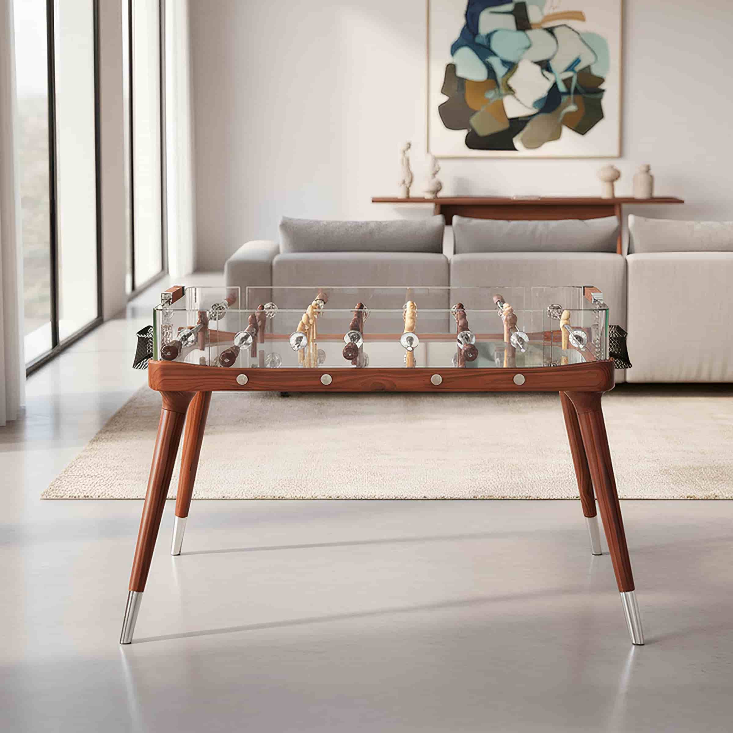 Wood Foosball Table 90°MINUTO CLASSIC by Adriano Design for