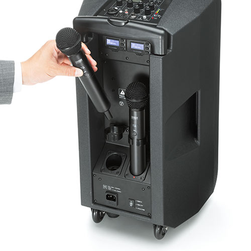 拡声器 200W出力 キャスター付き ポータブルPAシステム ワイヤレス