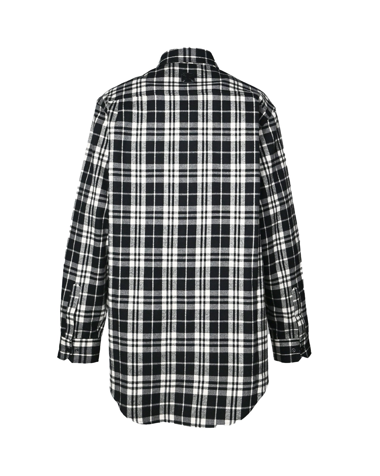 VETEMENTS (ヴェトモン) SS26 チェックシャツ LEATHER CROSS FLANNEL