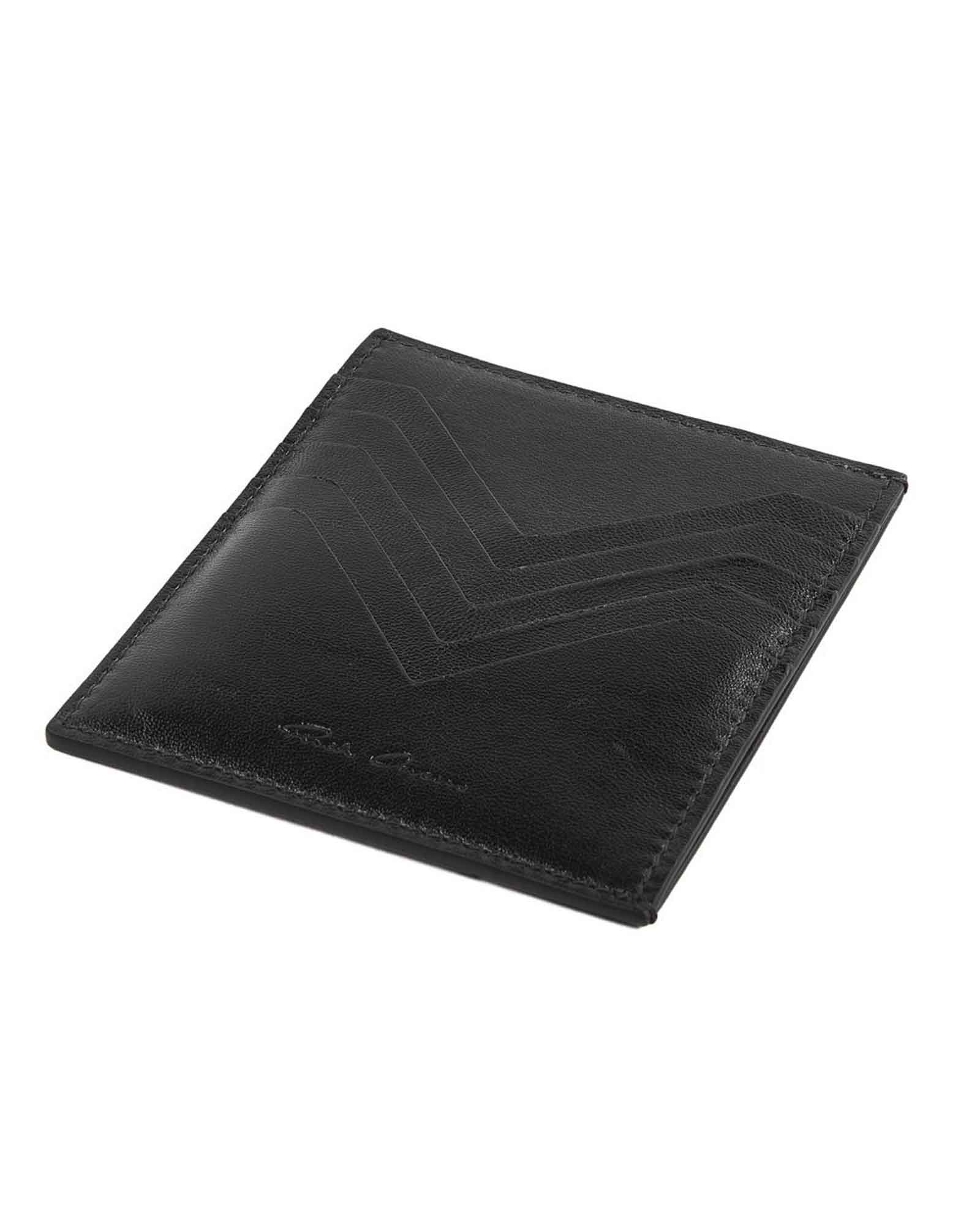 RICK OWENS (リック オウエンス) SS25 SQUARE CC HOLDER / BLACK