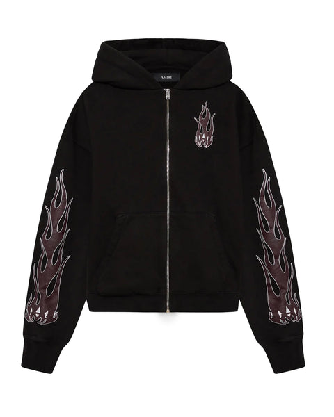 AMIRI (アミリ) SS26 WOMEN'S MA FLAMES ZIP HOODIE | Detail