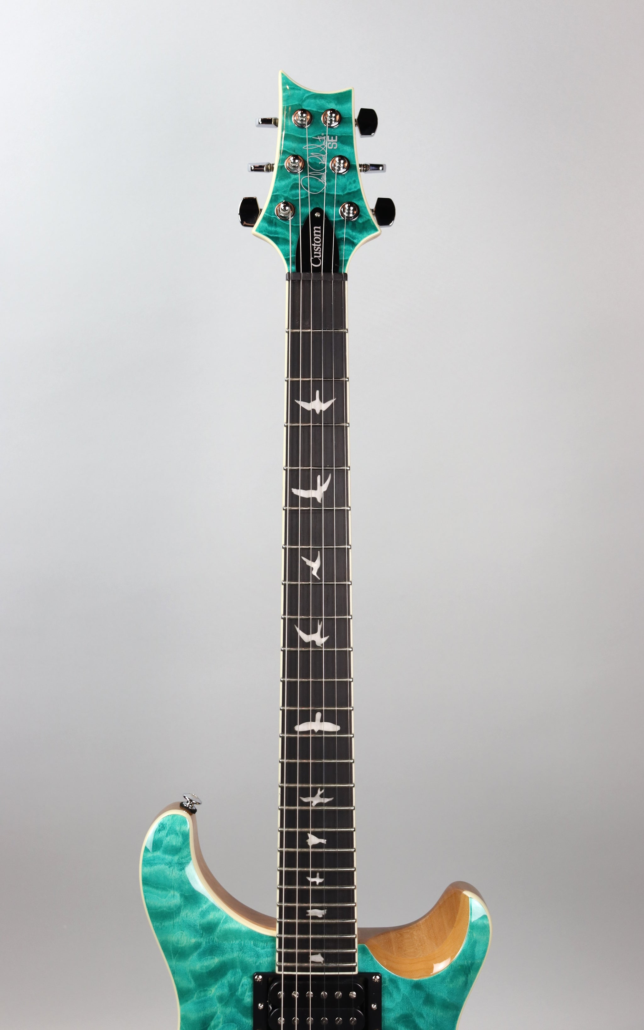 Paul Reed Smith SE Custom 24 Quilt Turquoise – Detroit Guitar
