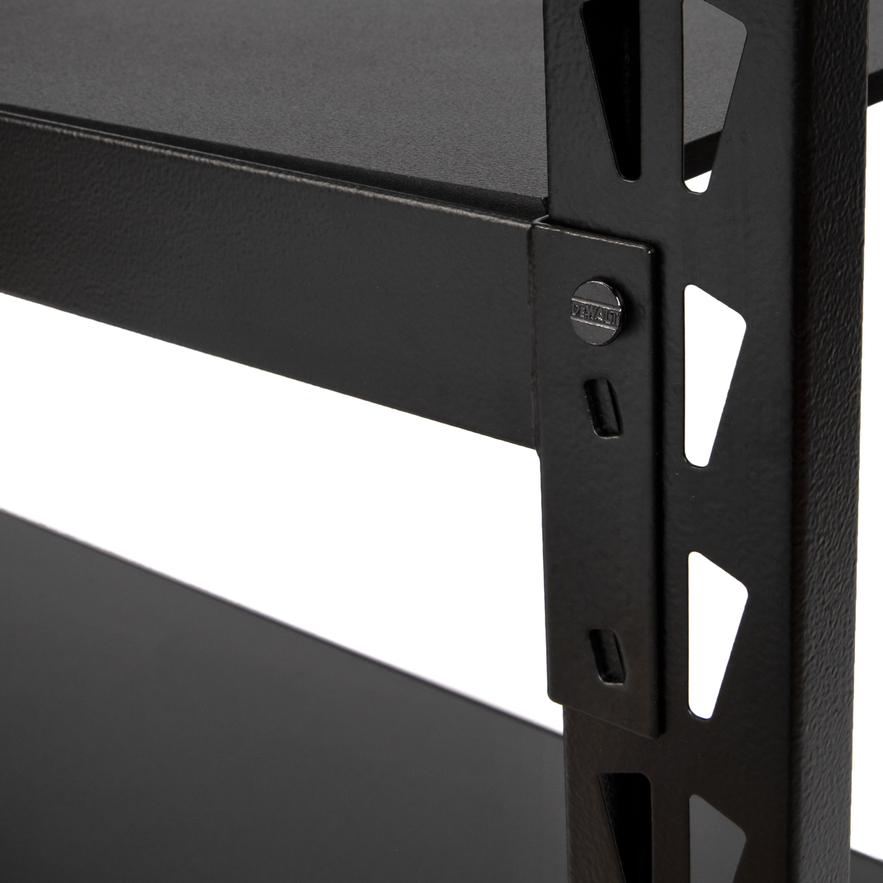 Dewalt 4-Foot Tall, Black Frame 3 Shelf Industrial Storage Rack