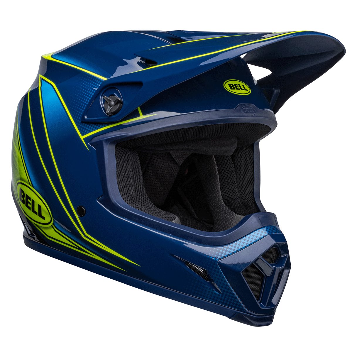 BELL MX-9 MIPS ヘルメット ゾーン ネイビー/レティーナ| Dirtbikeplus