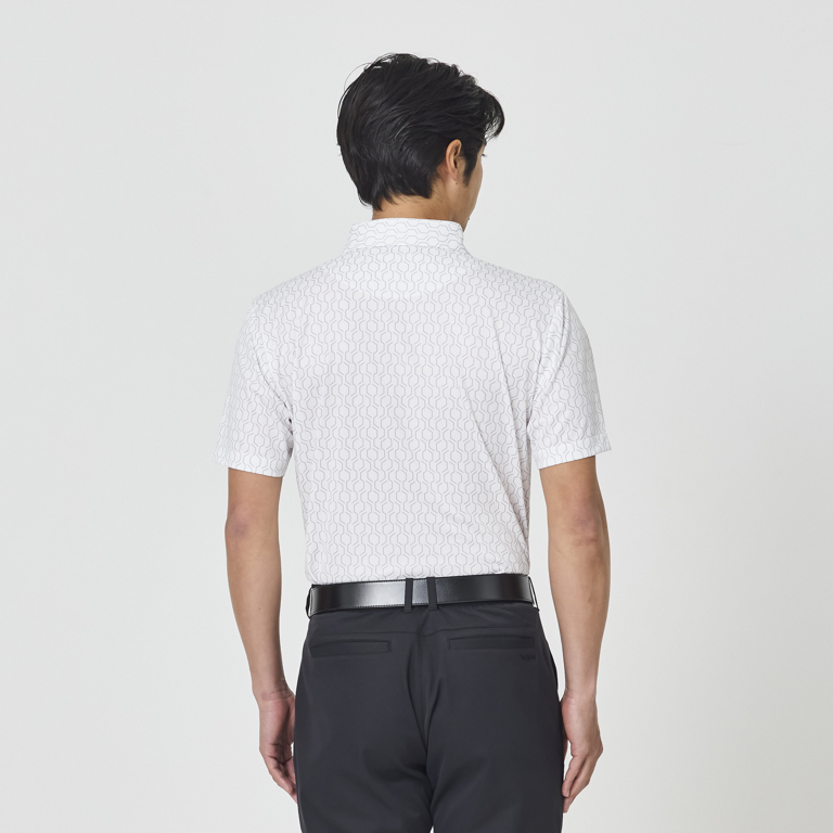 スリクソン ジオメトリックラインプリント半袖シャツ SMS5155M【M