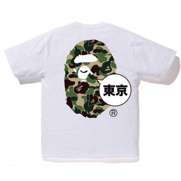 A Bathing Ape Men Tokyo Big Ape Head City Tee white