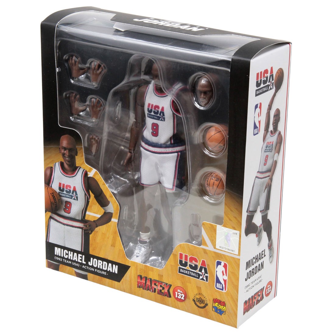 Medicom MAFEX Michael Jordan 1992 Team USA Figure white