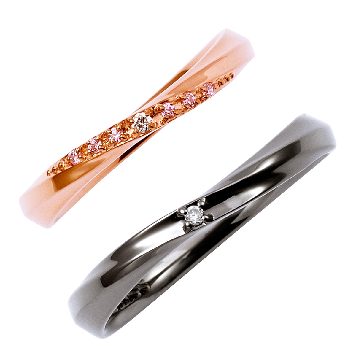 シルバー ペア リング SR1853DM-1854DM｜THE KISS（ザ・キッス）公式通販