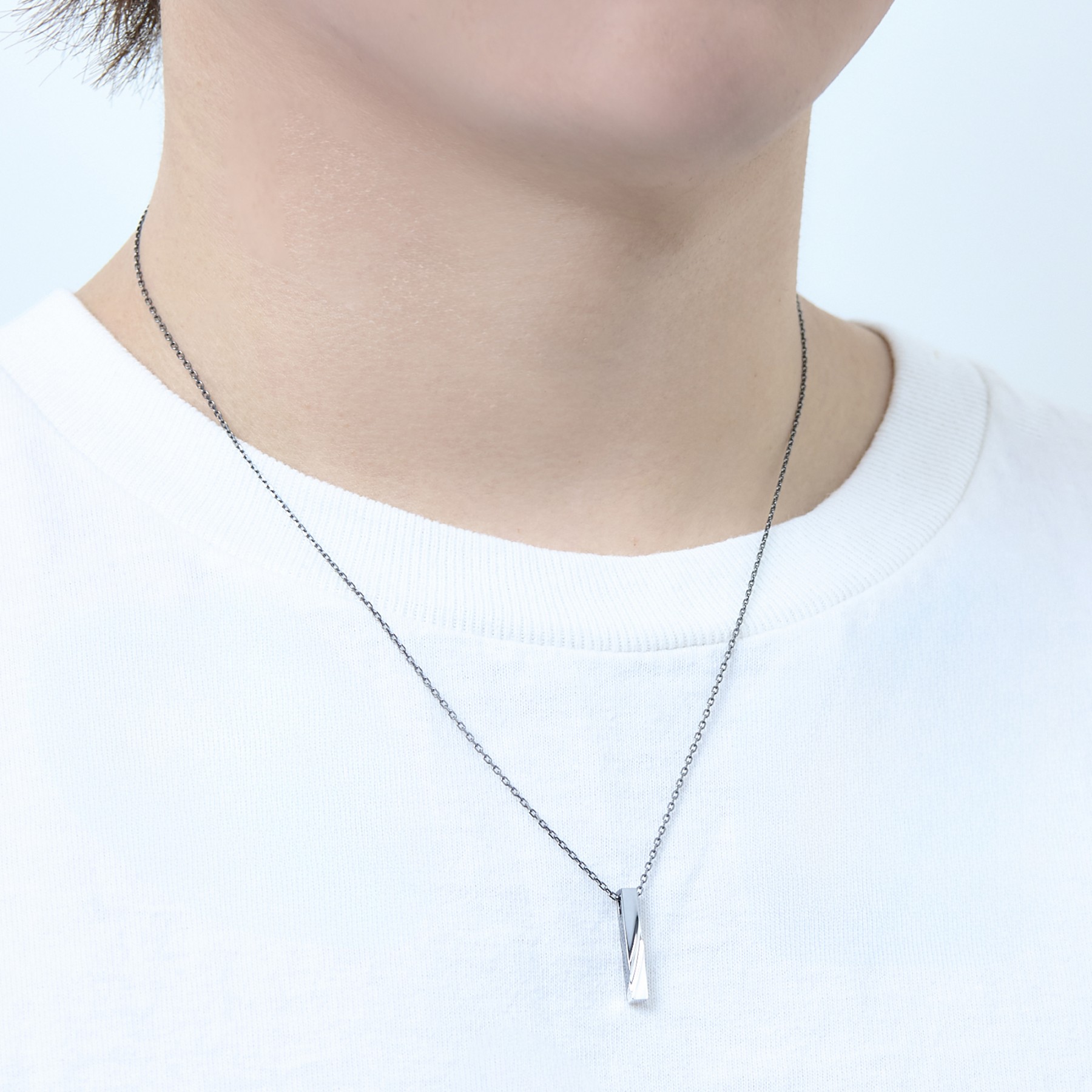 シルバー ペア ネックレス SPD542CZ-543｜THE KISS（ザ・キッス）公式通販