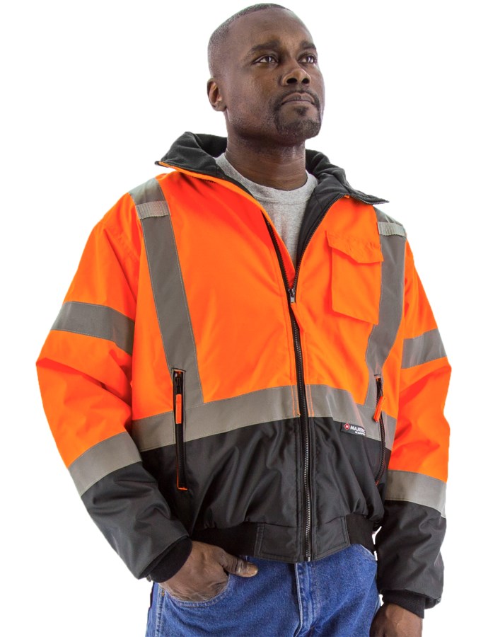 HiVis Waterproof Jacket with Removable Liner | Majestic Glove
