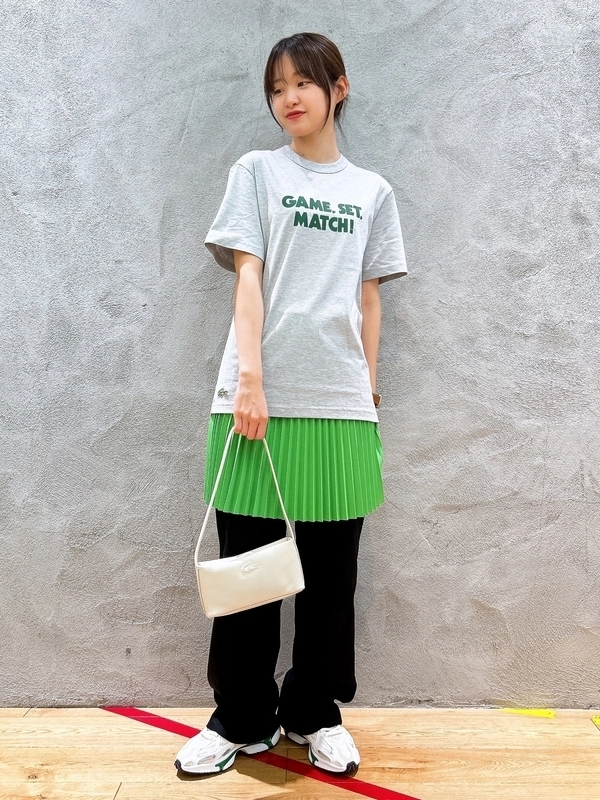 配色ウエストプリーツテニススカート JF2701 - ラコステ（LACOSTE