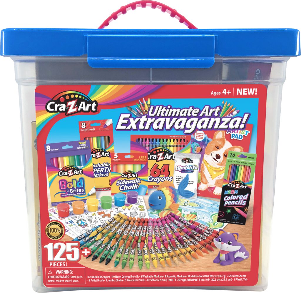 CRA-Z-ART 125 PIECE ULTIMATE ART EXTRAVGANZA TUB The