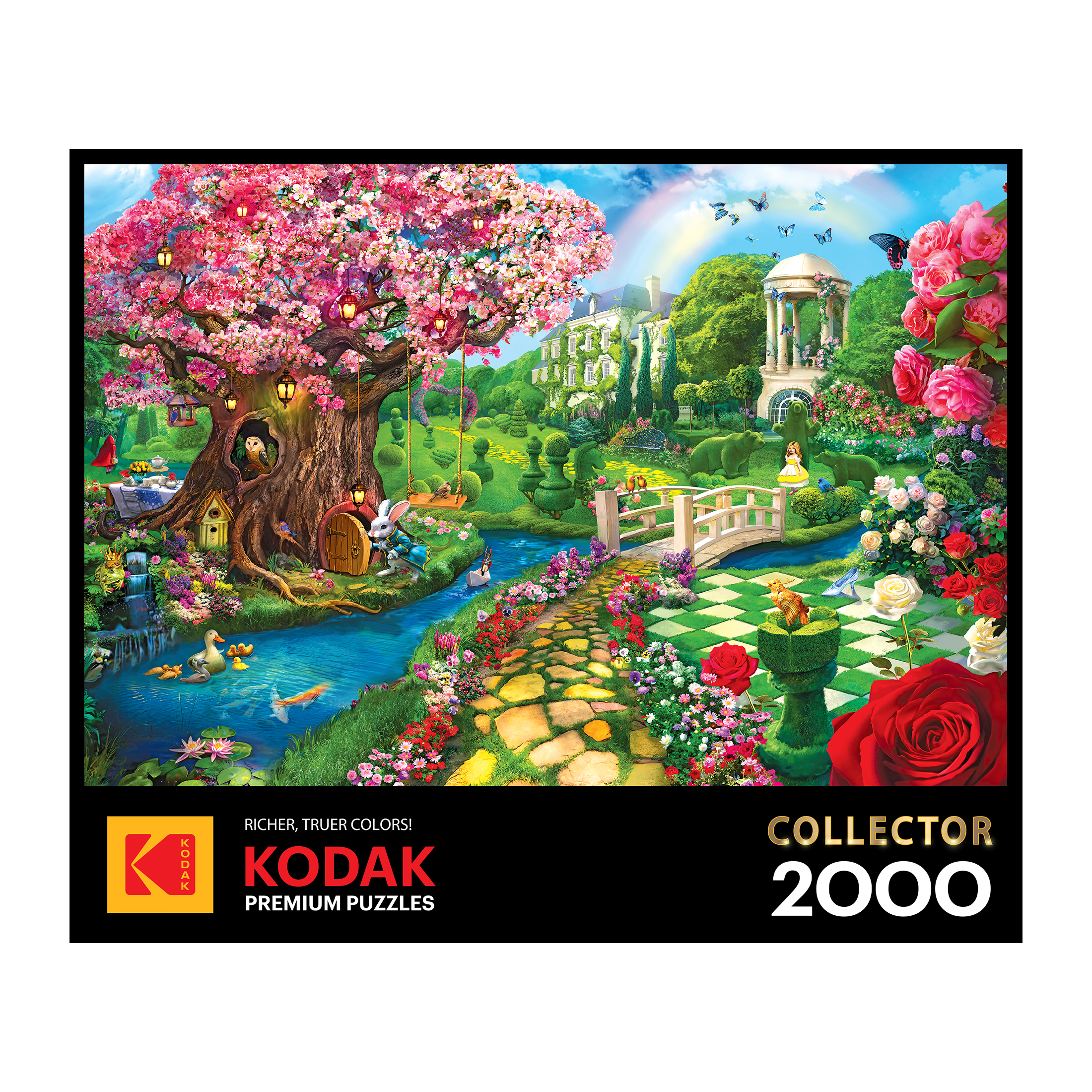 RoseArt Kodak Premium Spring Garden 2000 Piece Jigsaw Puzzle