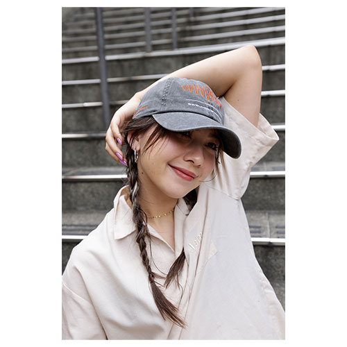 長谷川ミラデザイン『START LINE』オリジナルキャップ（charcoal） - e