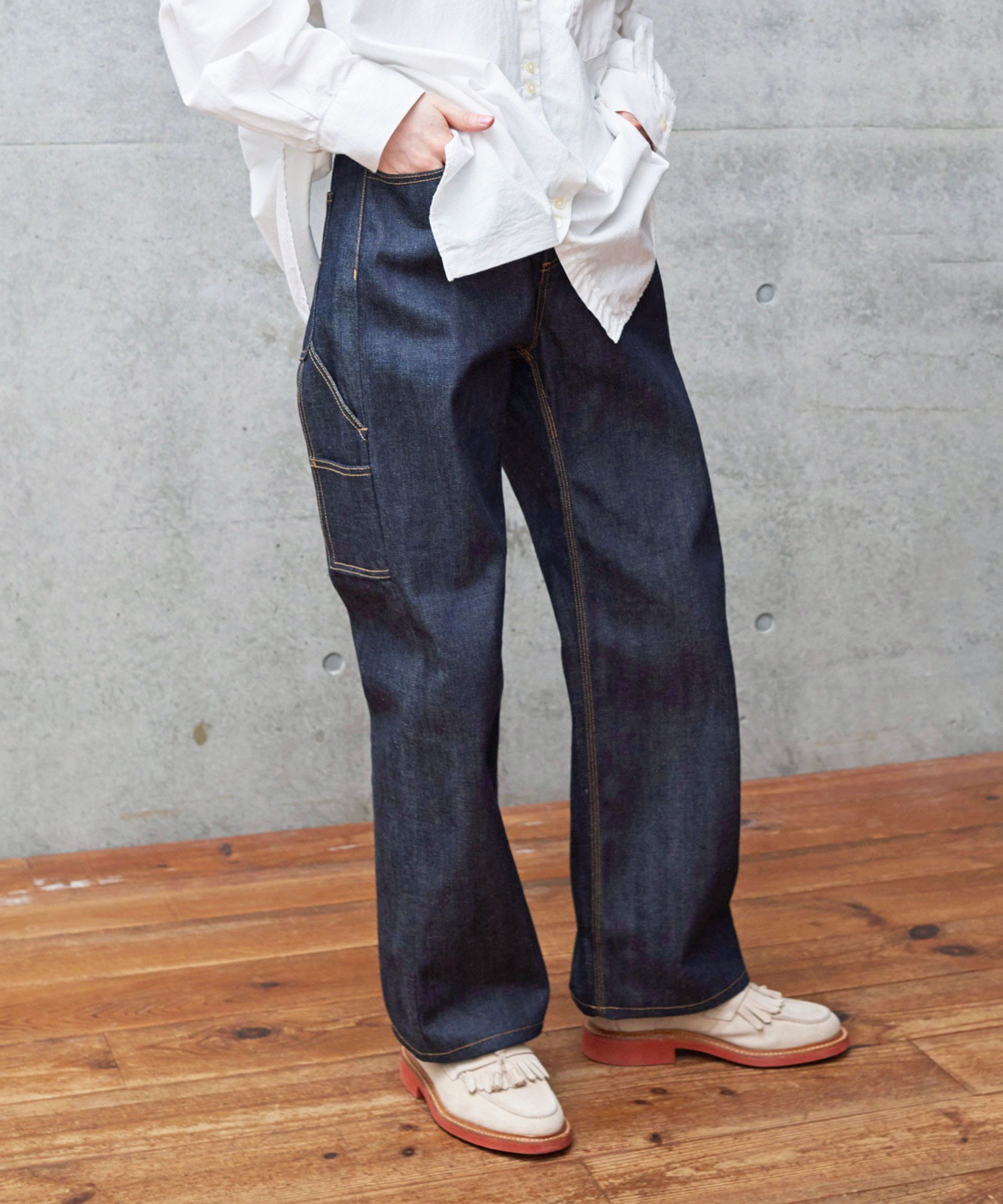 AMBIDEX Store △〇カイハラデニム ペインターパンツ(S ワンウォッシュ