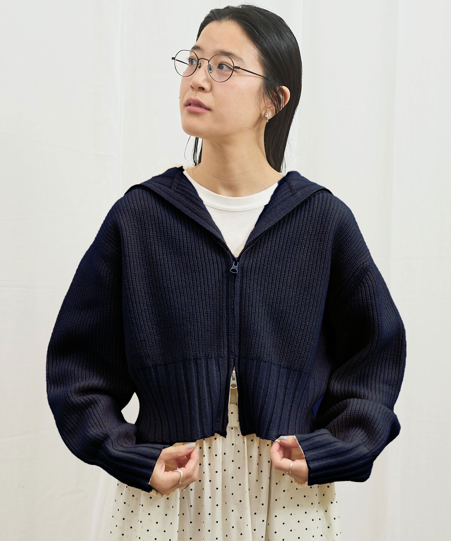 AMBIDEX Store 〇AIR WOOL zip cardigan(F コゲチャ): l'atelier du savon