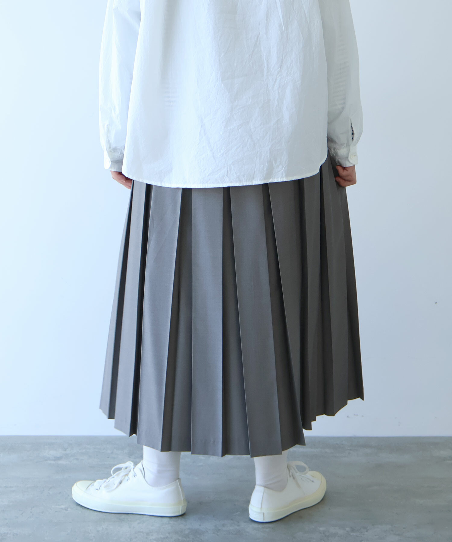 AMBIDEX Store △○T/R 太プリーツ スカート(F クロ): bulle de savon