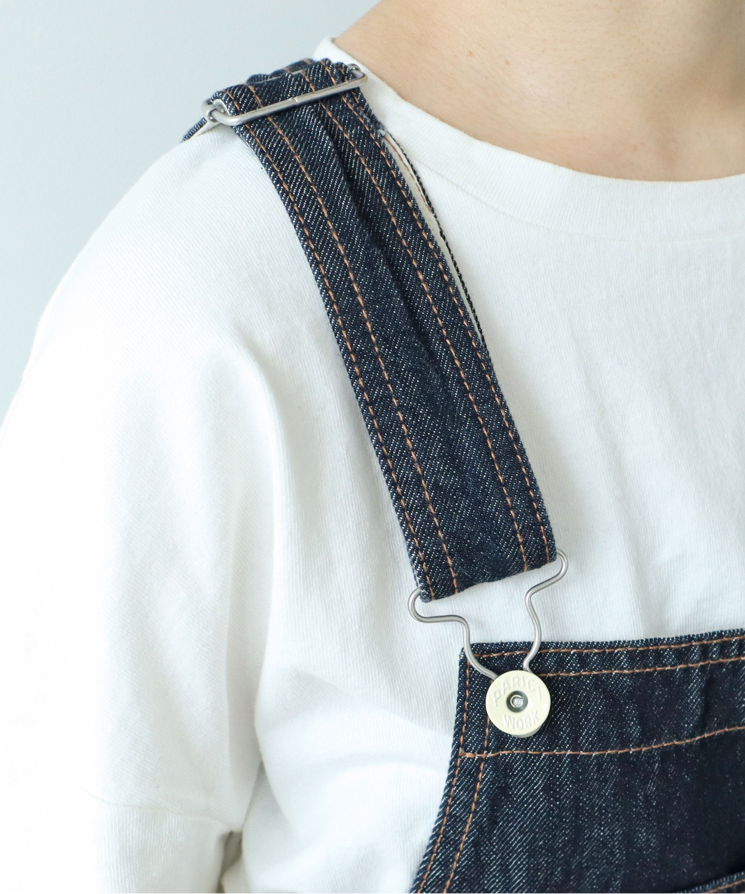 AMBIDEX Store 12.5OZデニム オーバーオール(F サックス): PAR ICI