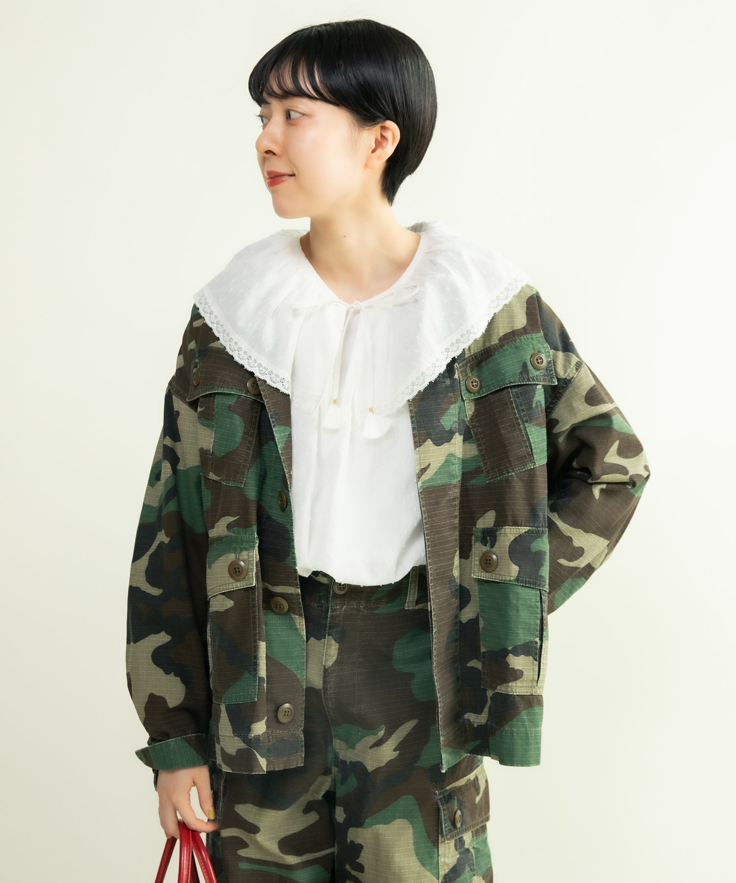 AMBIDEX Store ○カモフラ柄 ミリタリージャケット(F マルチ99): CHILD