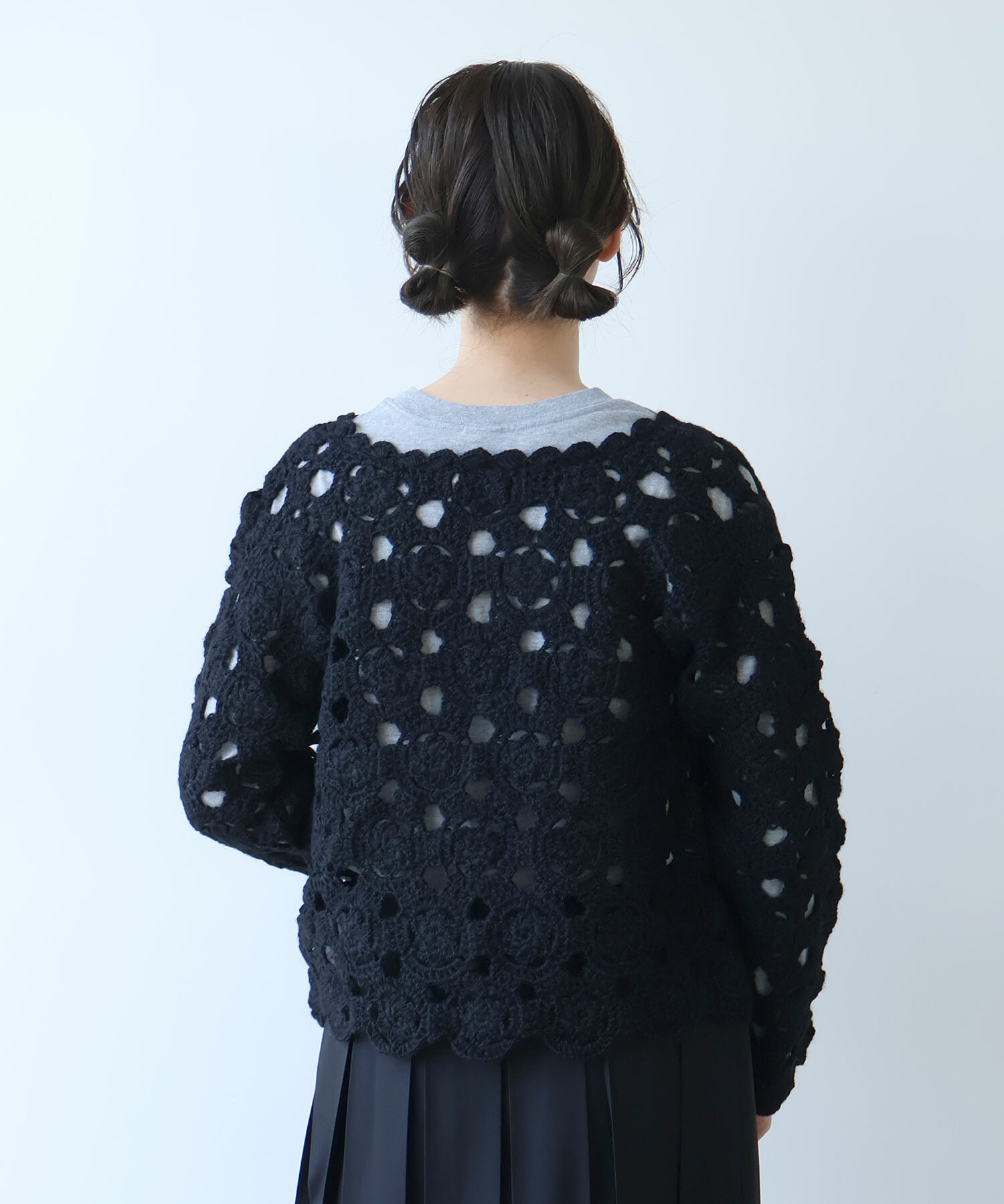 AMBIDEX Store ○ ネパールハンドニット かぎ針レース カーディガン(F