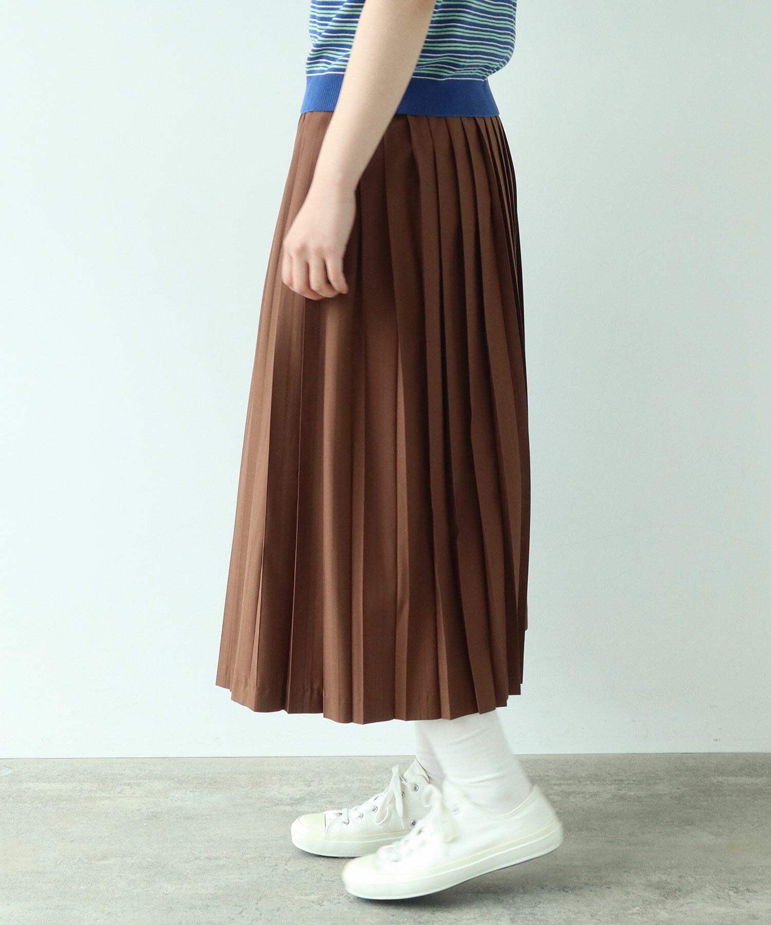 AMBIDEX Store T/R プリーツスカート(F モカ): bulle de savon