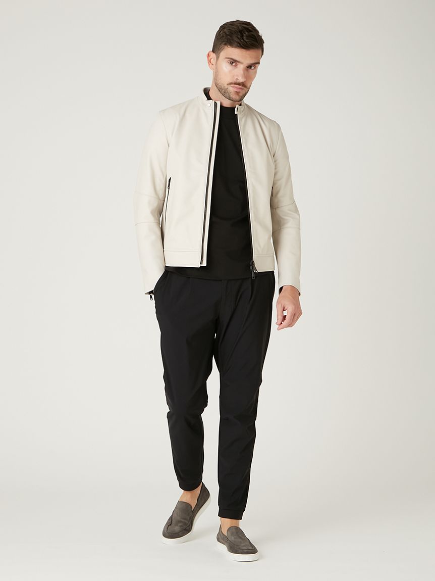 イタリアンレザーライダースジャケット(ブルゾン)｜アウター｜AOURE