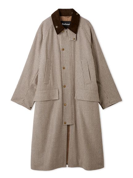 SNOWDON / スノードン】ウール チェック ロング コート 