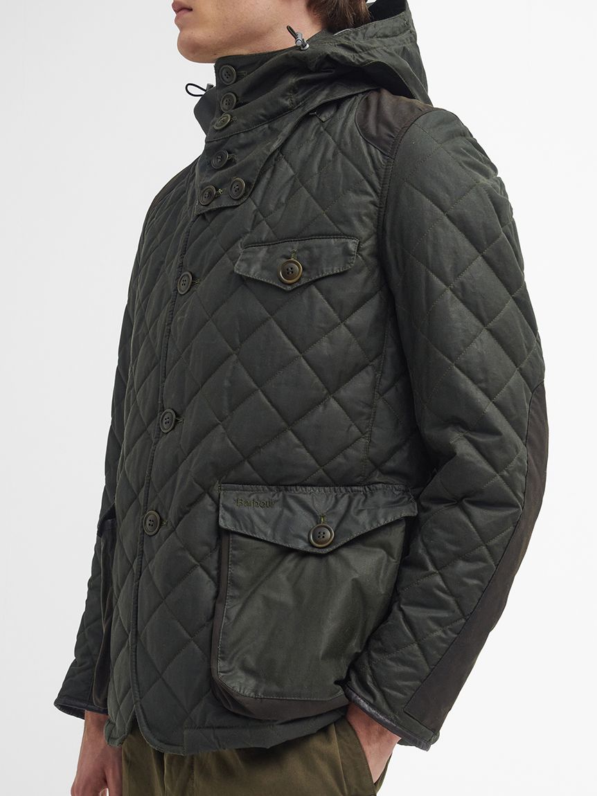 Barbour × TO KI TO》ドライビング キルティング ワックス ジャケット