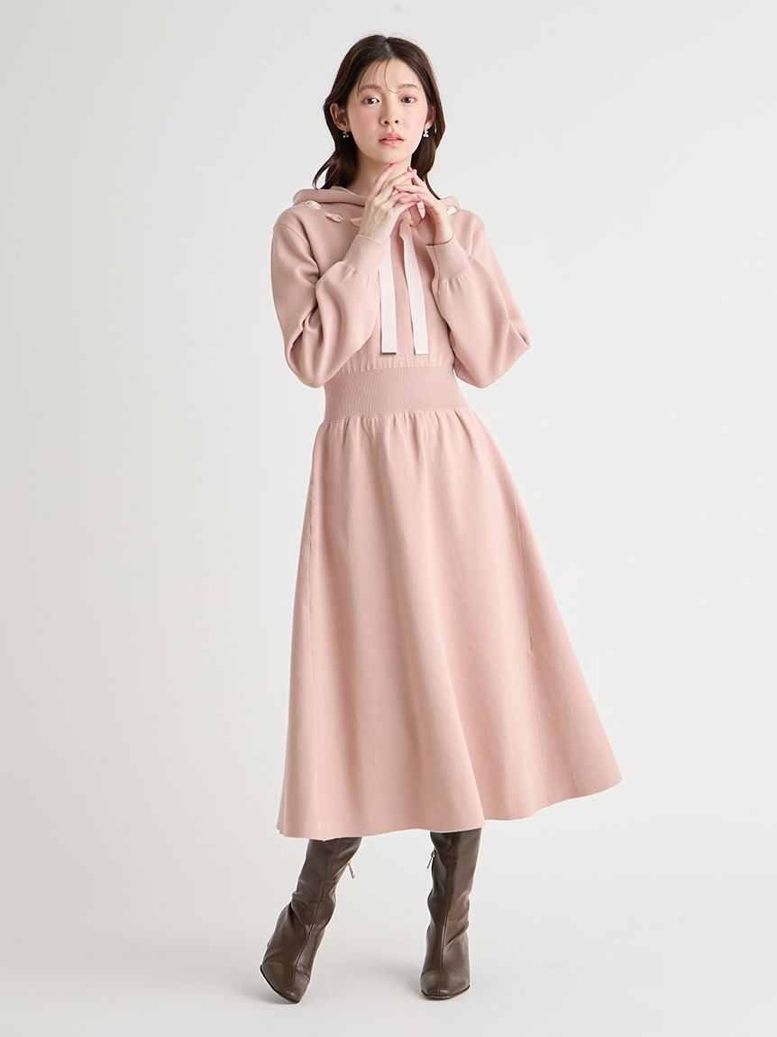 フードニットワンピース(デイリーワンピース)｜DRESS（ドレス