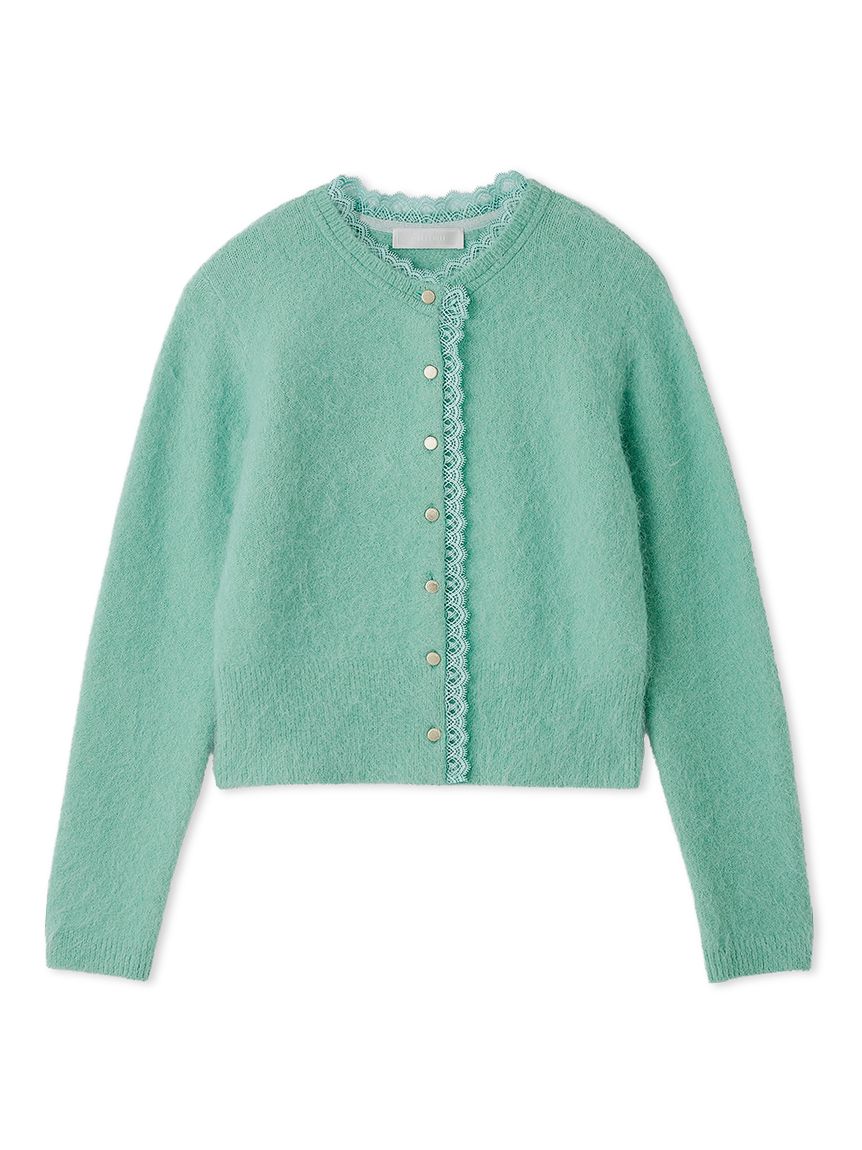 レーストリミングニットカーディガン(ニットプルオーバー)｜TOPS