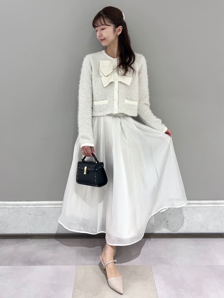 ダブルリボンニットジャケット(ジャケット・ブルゾン)｜OUTER