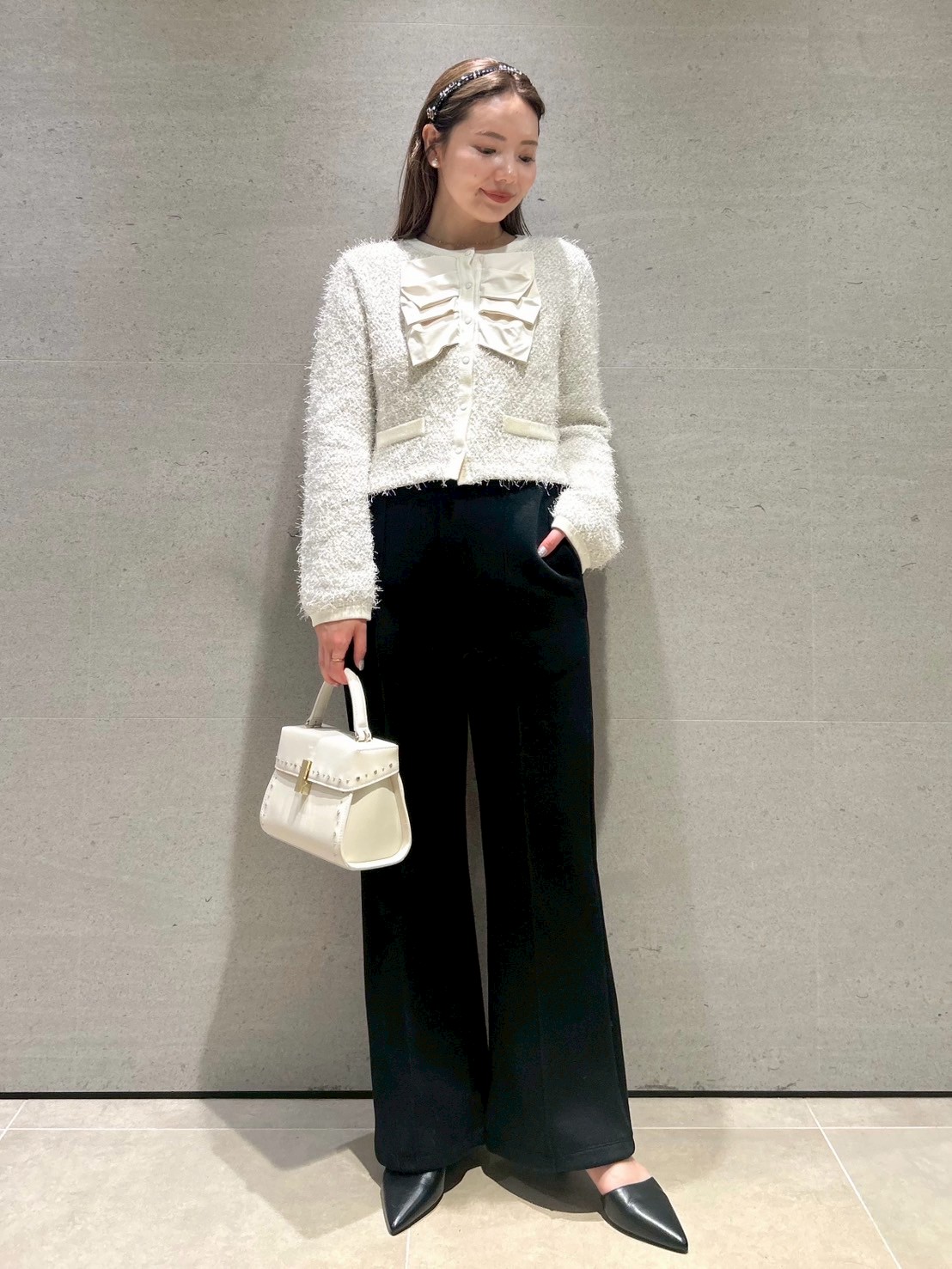 ダブルリボンニットジャケット(ジャケット・ブルゾン)｜OUTER