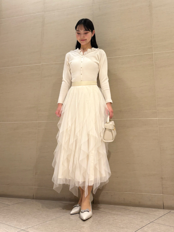 HANAE MORI×CELFORDコラボ】 ハートネックリブニットプルオーバー