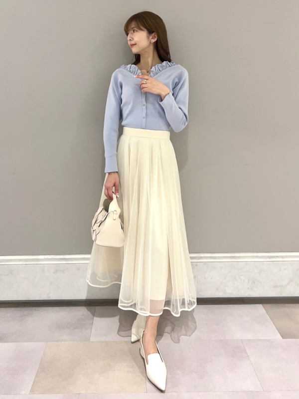 HANAE MORI×CELFORDコラボ】 ハートネックリブニットプルオーバー