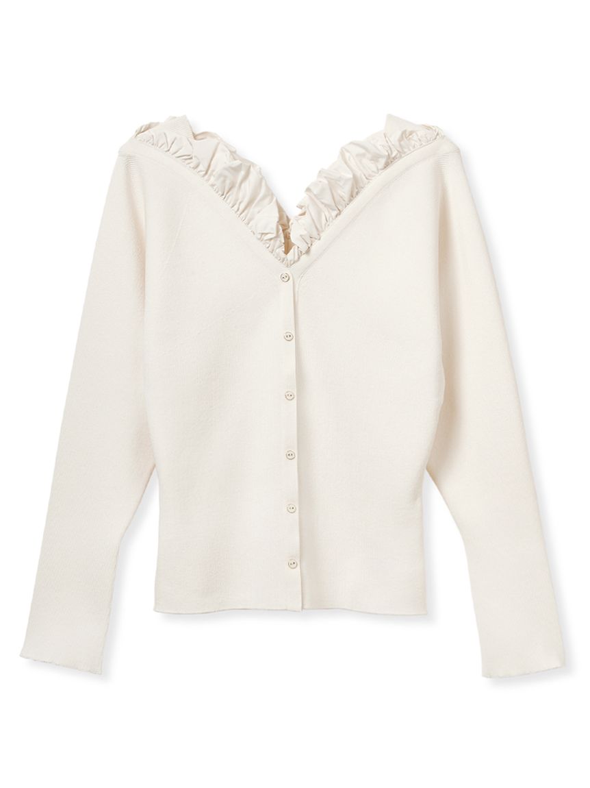 HANAE MORI×CELFORDコラボ】 ハートネックリブニットプルオーバー