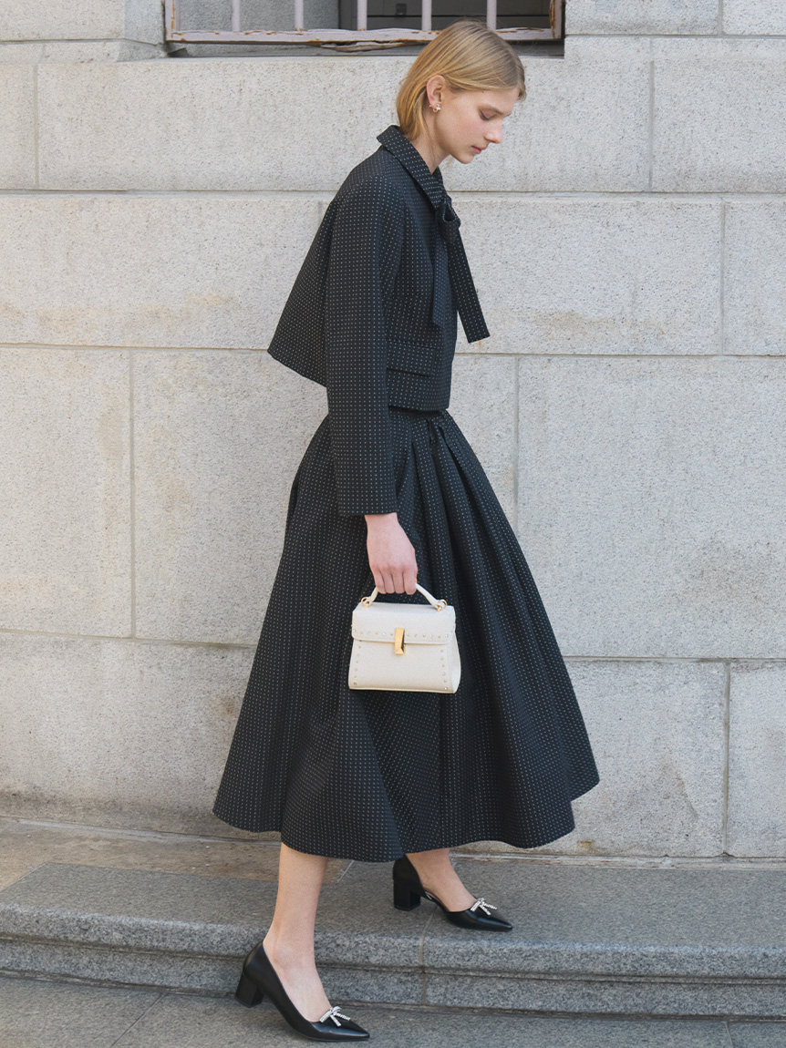 洗える】【セットアップ対応】バリエーションリボンショートジャケット