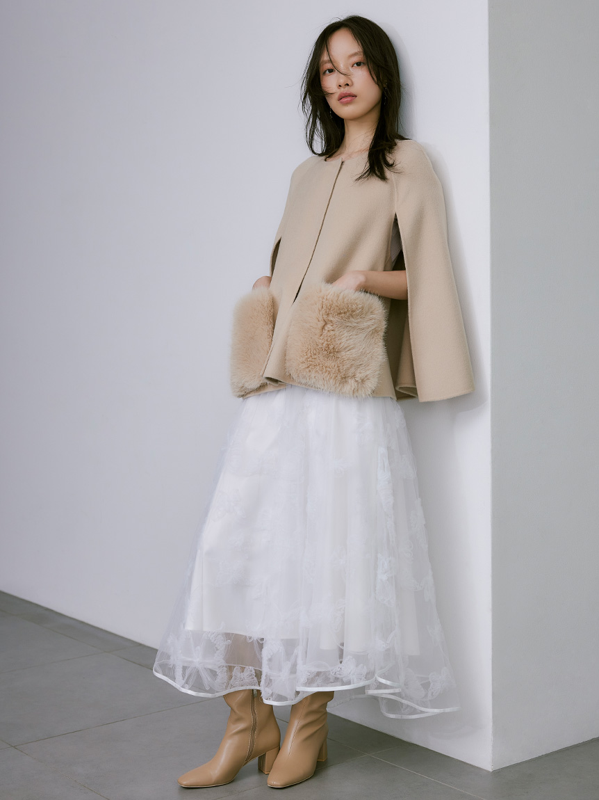 HANAE MORI×CELFORDコラボ】バタフライフレアスカート(SKIRT（スカート