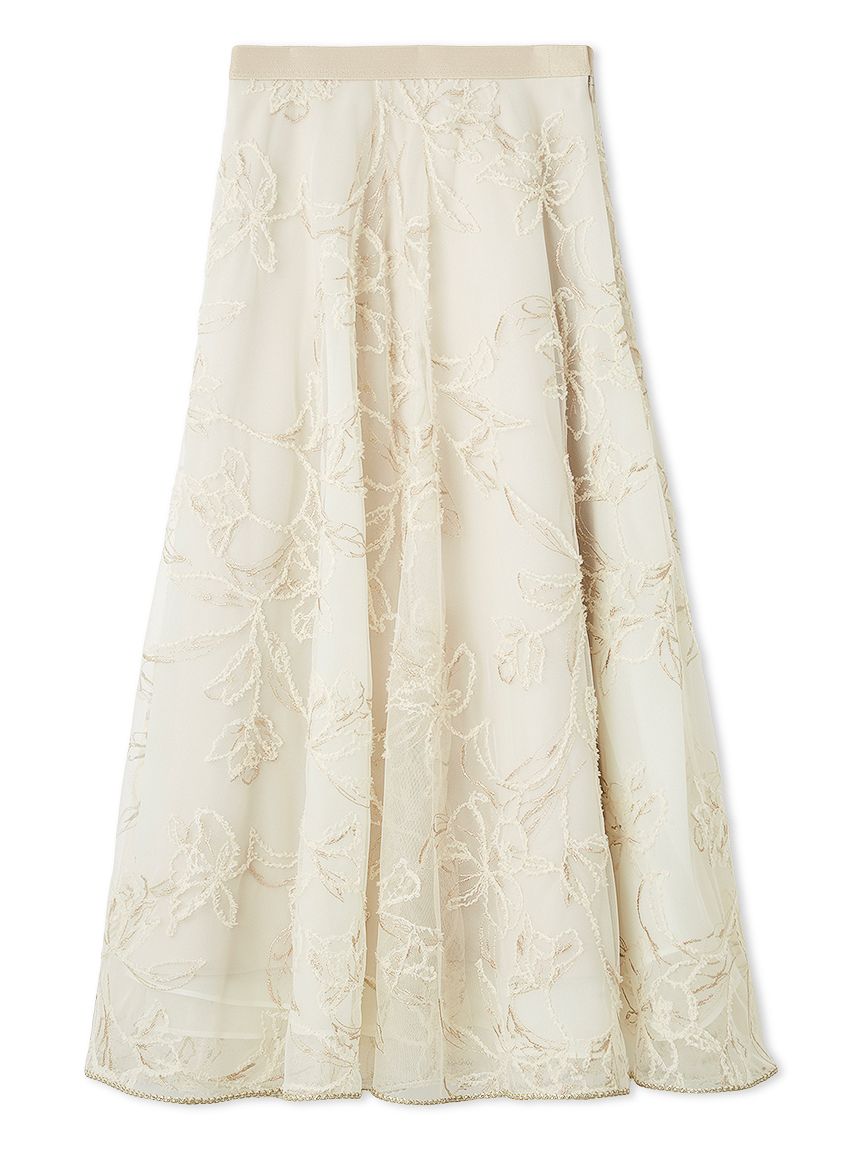 ブラッシュドエンブロイダリースカート(SKIRT（スカート）)｜CELFORD