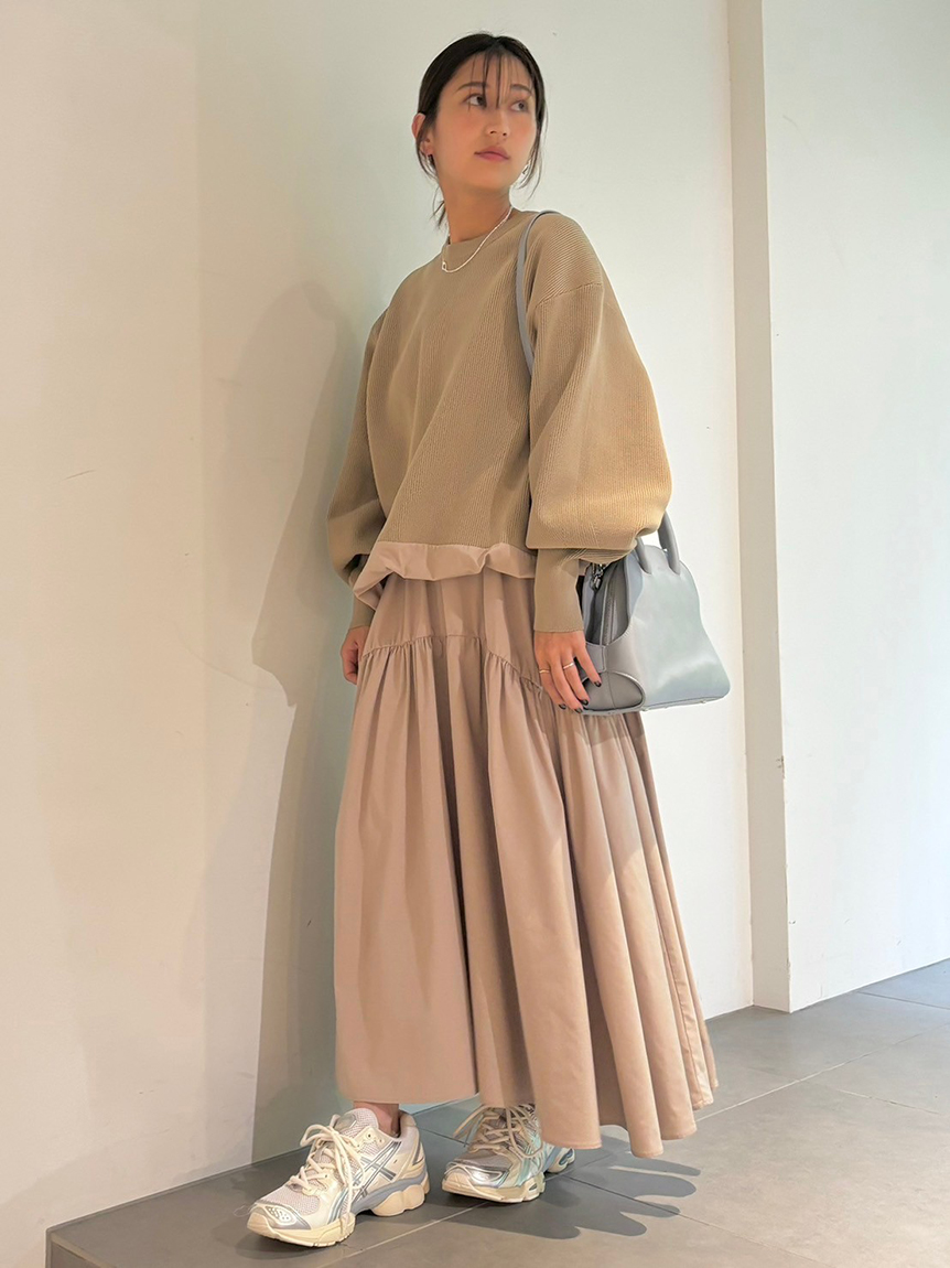 ONLINE限定】プルオーバー×ティアードスカートセット(セットアップ