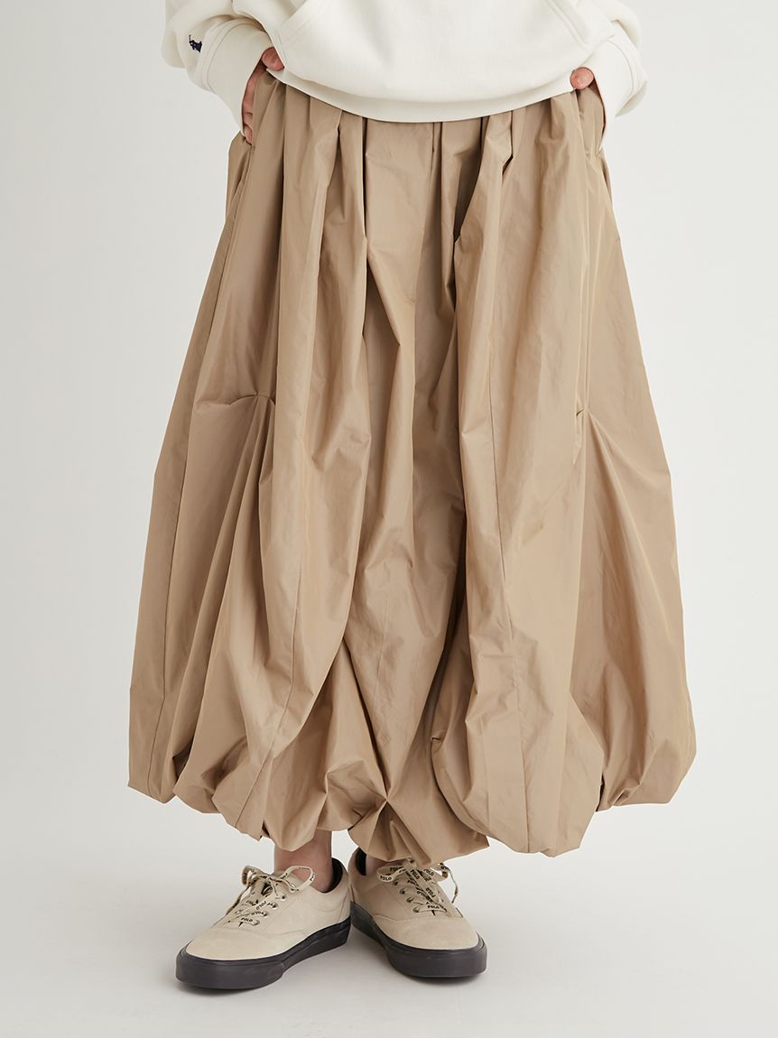 eco タックボリュームバルーンスカート(ロングスカート)｜スカート