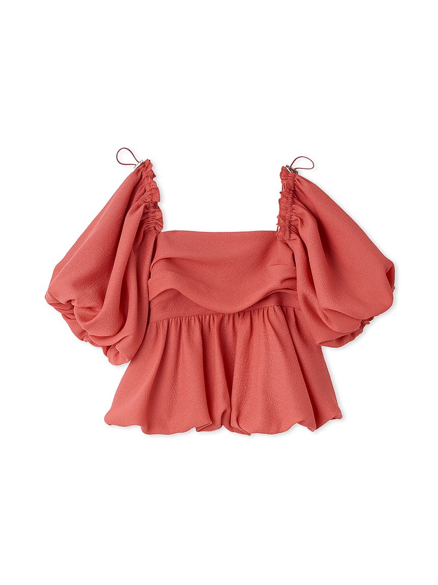 3wayオフショルパフスリーブブラウス／ウォッシャブル(ブラウス