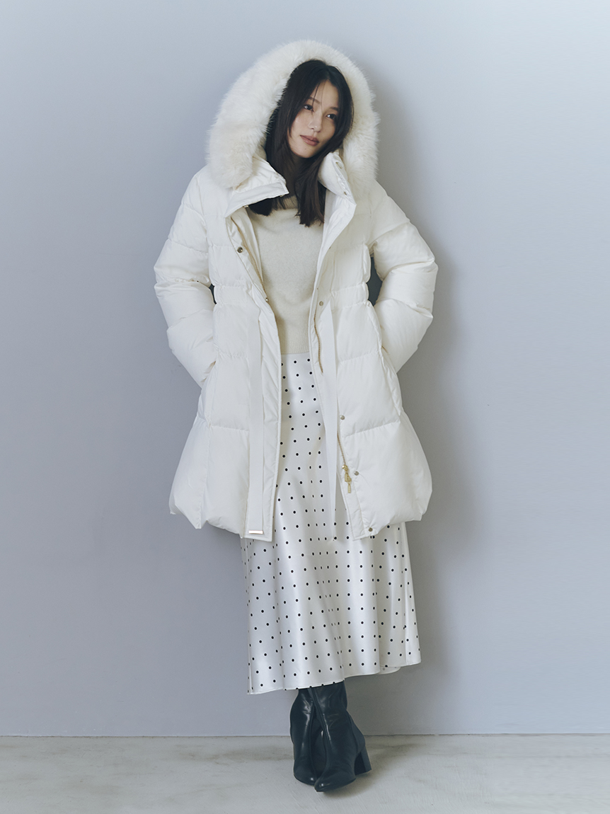 フードファーロングダウンコート(ダウン)｜アウター｜FRAY I.D（フレイ