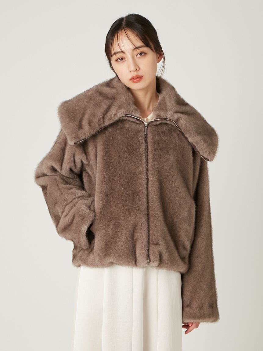 ECOPELビッグカラーショートジャケット(ジャケット)｜アウター｜FRAY