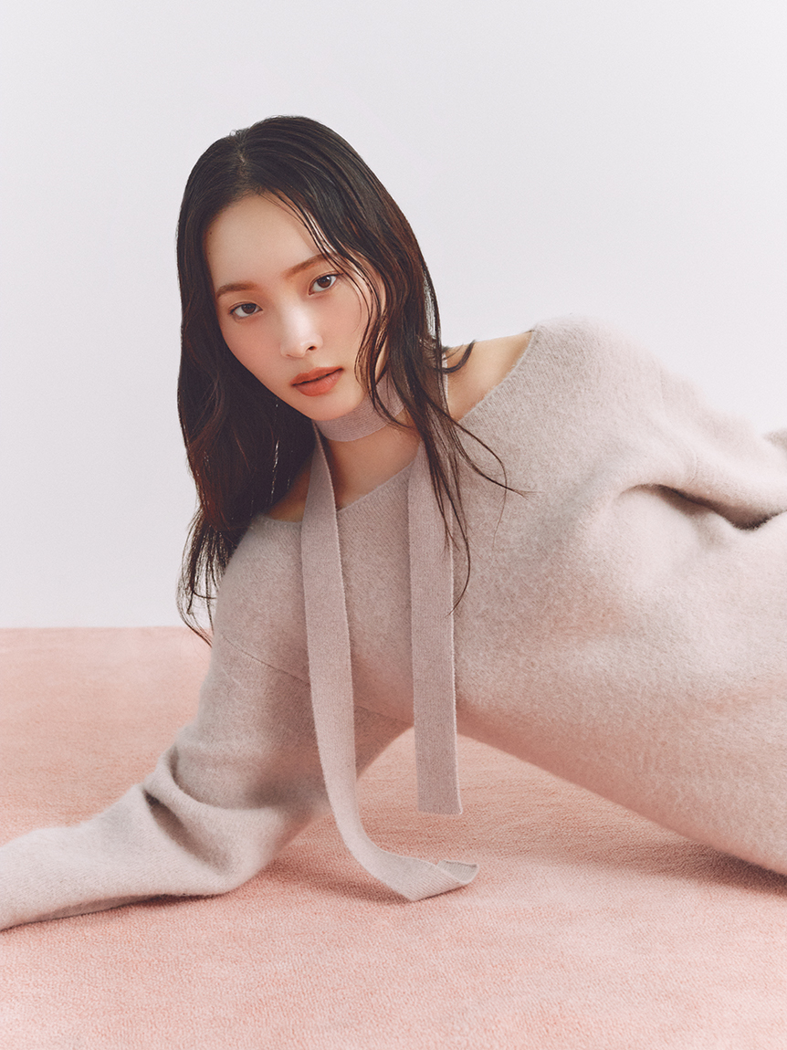 フォックスウールミニニットワンピース(ニットワンピース)｜ワンピース