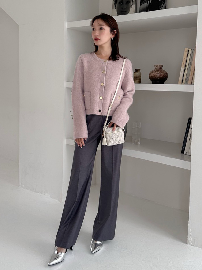 WEB限定カラー】フォックスウールニットジャケット(ニット)｜トップス