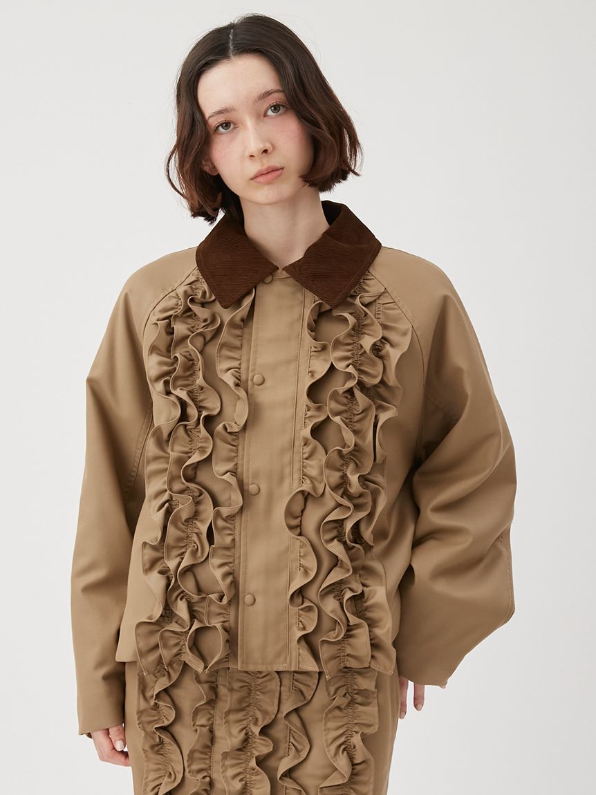 フリルワークジャケット(ブルゾン)｜アウター｜FURFUR（ファーファー