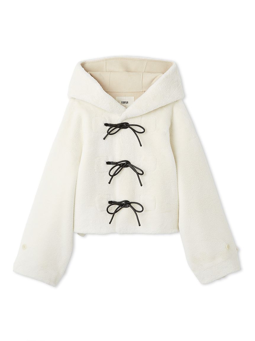 リボンショートダッフルコート(ジャケット)｜アウター｜FURFUR（ファー