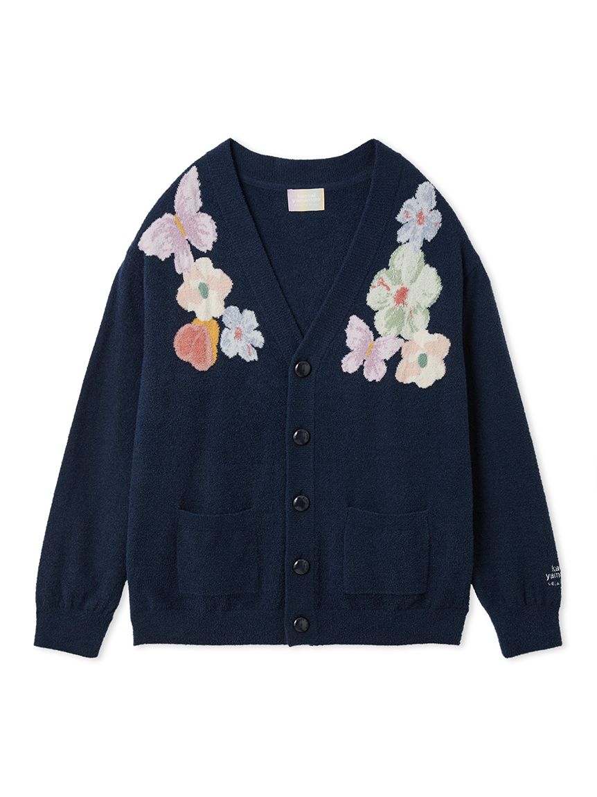 kansai yamamoto】【メンズ】スムーズィージャガードカーディガン