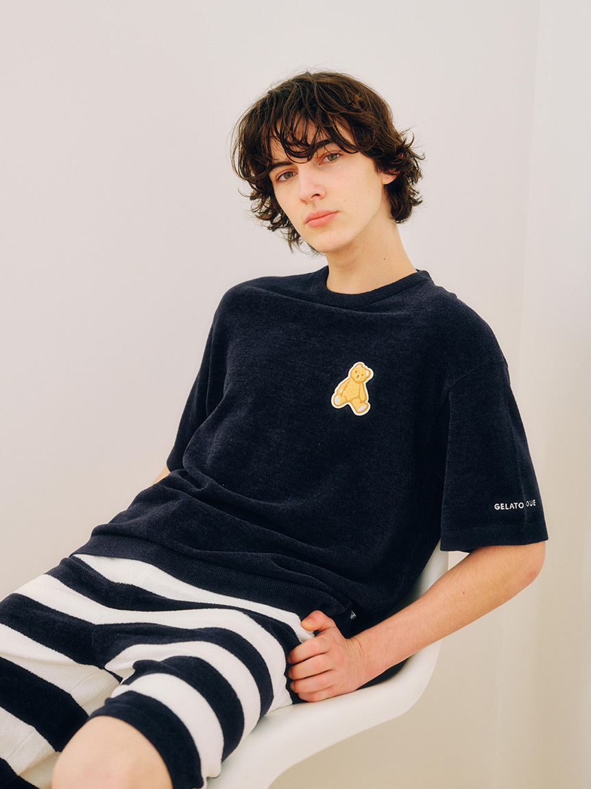 ONLINE限定】【HOMME】エアモコベアワンポイントセットアップ(ニット