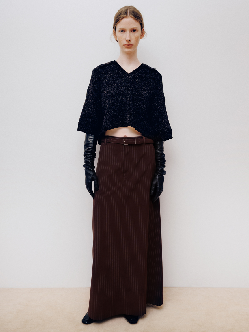 モールヤーンオープンカラーNT(ニット)｜トップス｜MIESROHE